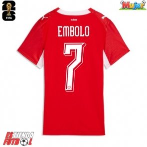 Suiza Breel Embolo #7 Primera Equipación Mujer Mundial 2026 Manga Corta